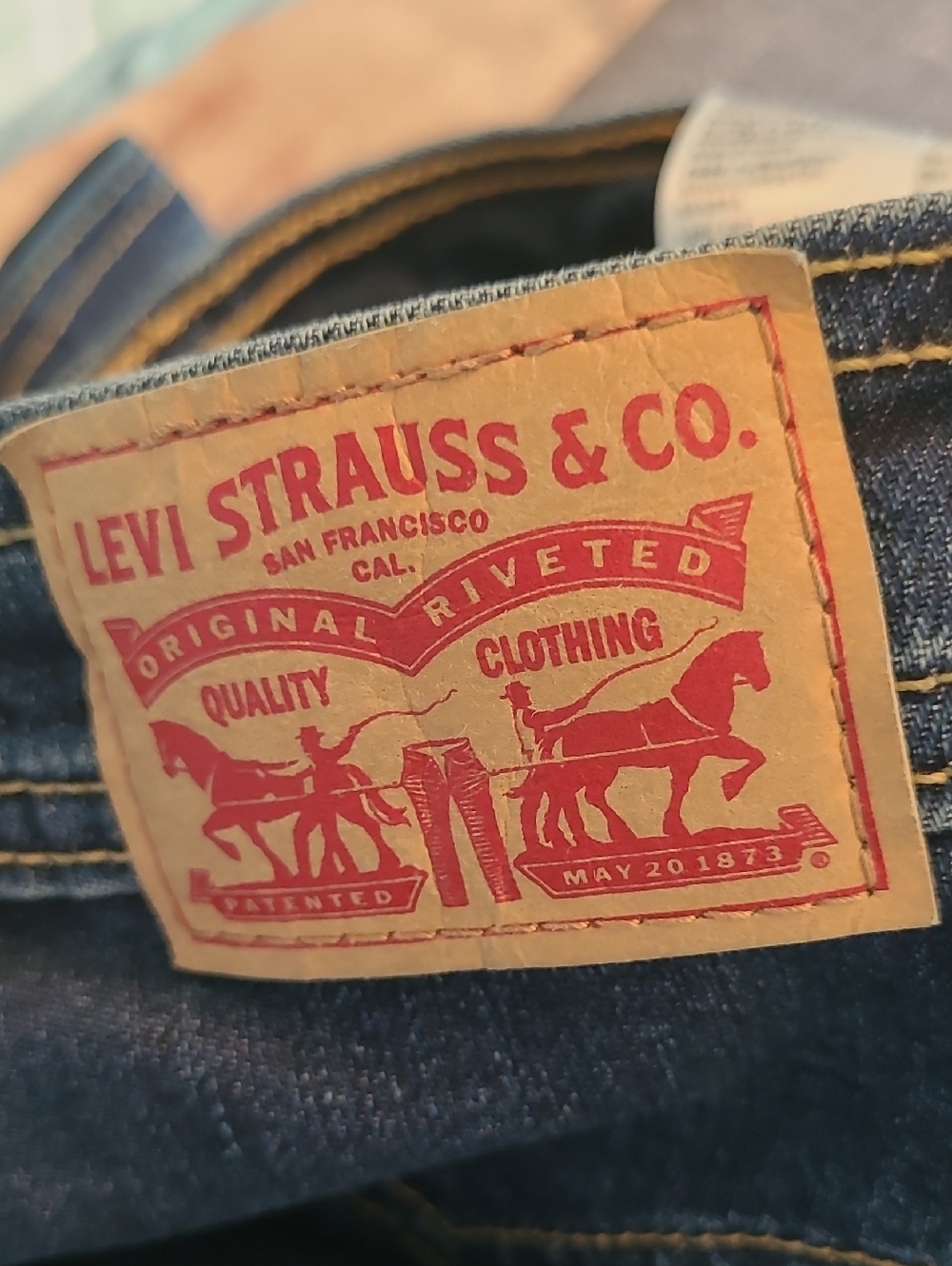 Levi's Ribcage Straight Ankle High-Rise Dark Indigo Straight Leg Jeans 26 - Picture 10 of 11